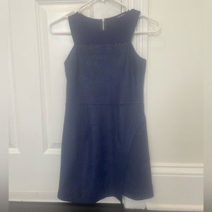 Miss Behave Navy Snake Skin Pattern Dress